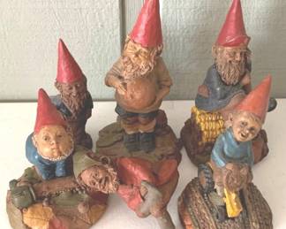 103 - Tom Clark Assorted Gnome Figures - 6" Tall qty 5