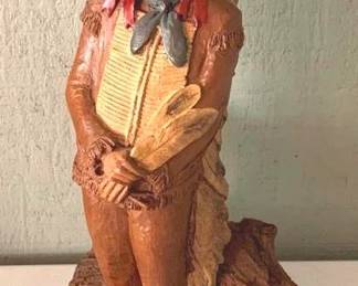 107 - Tom Clark "Chief Hollow Horn Bear" Figure 14" tall