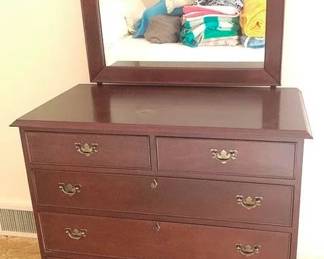 356 - Craftique Dresser with Mirror - 36" x 63" x 21"