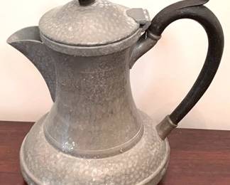 421 - Antique Metal Pitcher - 8" Tall