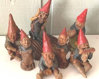 105 - Tom Clark Assorted Gnome Figures - 9" Tall qty 7
