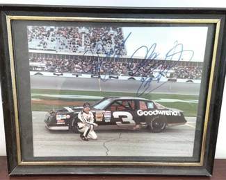280 - Signed Dale Earnheardt Mini Poster - 12" x 10"