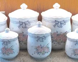 316 - 7 Piece Canister Set - 6", 8", 9", & 10" Tall