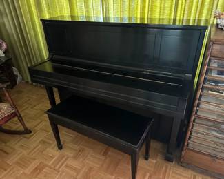 Vintage Steinway upright piano