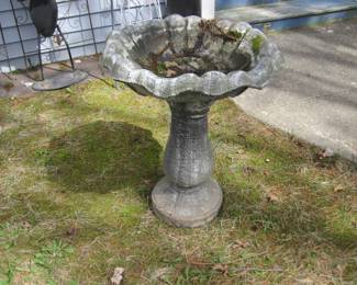 Cement Bird Bath