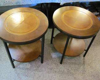 Round Wooden End Tables