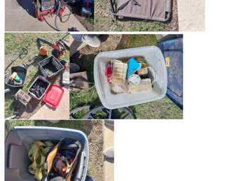 air compressor fishing straps misc yard John deere lawnmower canopy top
