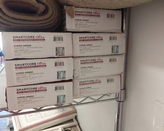 gray flooring planks click down , easy to install