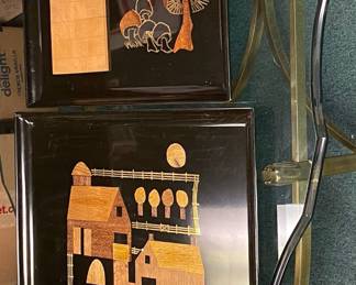 Couroc vintage Trays