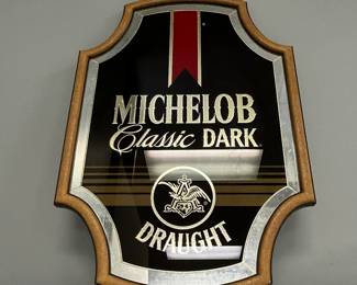 Michelob Classic Dark Draight mirrored sign
