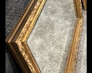 LaBarge vintage gold tone framed mirror