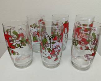 Strawberry shortcake vintage glasses