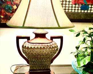 Pair of handsome large lamps