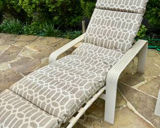 Patio furniture with cushions