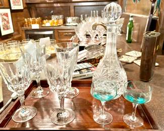 Assorted barware