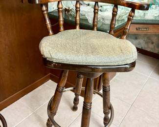 Pair of captain's bar stools