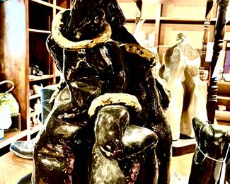 Large pottery sculptures by Linda Dumas