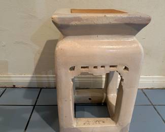 Asian Porcelain Chinoiserie Garden Stool