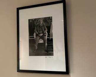 1979 Black and White Photograph Portrait of Pop Artist Andy Warhol taken by Celebrity Photographer Michael Childers.