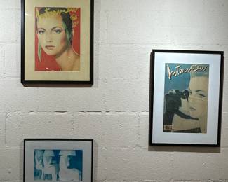 Framed November 1984 Interview Magazine Cover Featuring Actress Diane Lane. Cover Art Created by Richard Bernstein. Interview Magazine was founded by Andy Warhol in 1969.