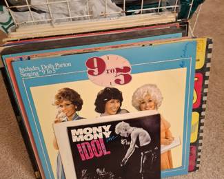 Vintage vinyl records