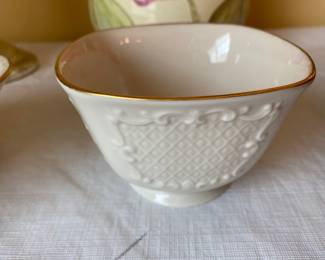 Lenox Canterbury Square Nut or Candy Dish Bowl 
