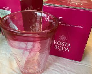 Kosta Boda MCM Murano Glass Vase by Ulrica Hydman Vallien 