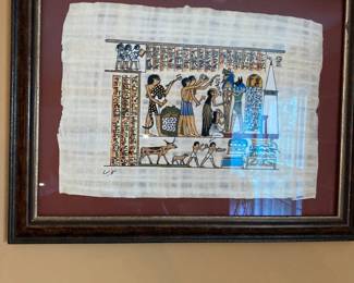 "Weighing of the Heart" ceremony from Papyrus of Hunter 