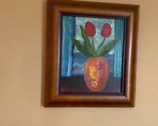 Flower Vase with Tulips painting 