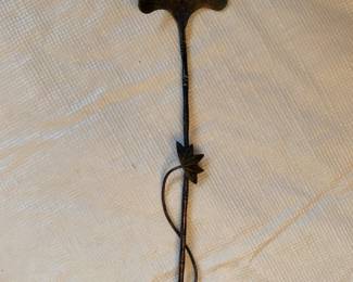 Hand forged metal rose 