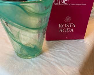 Kosta Boda MCM Murano Glass Vase by Ulrica Hydman Vallien 