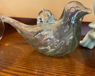 crystal bird figurine paperweight 