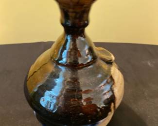 handcrafted glazed studio pottery vase 