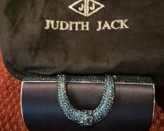 Judith Jack Rhinestone Satin Clutch