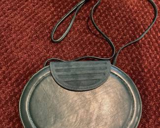 mini black leather crossbody bag 