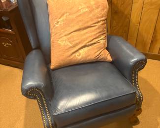 LaZBoy leather recliner with nail head trim 