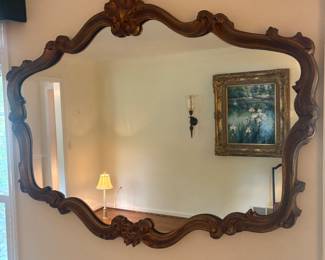 French provincial antique mirror