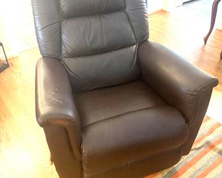 Leather  recliner 