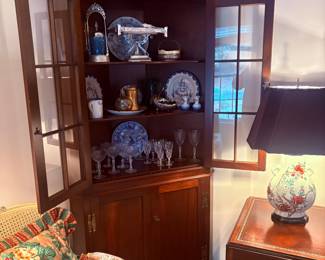 Mahogany corner cabinet