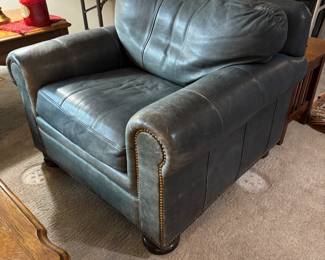 Hancock & Moore Leather Armchair (36"D x 42"W x 29" Back Height)