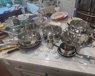 Huge Collection of Stainless Steel Kitchenware & Accessories
