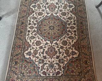 Hand-Knotted Persian Tabriz Wool Rug (60"L x 39"W)