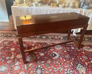 Mahogany Rectangular Console Table / Gun Case (48"L x 17"W x 28"H)