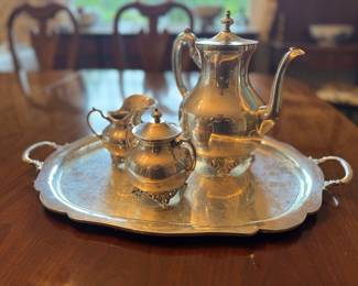 Sterling Silver Tea Set (4pc=2869gms)