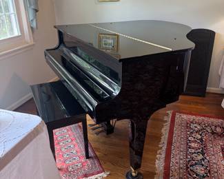 K. Kawai Black GM-12 Baby Grand Piano (Serial 2538229)
