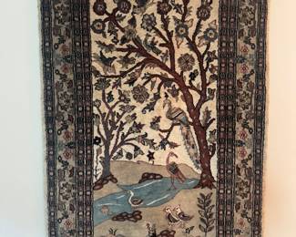 Silk Persian Bakhtiari Tree of Life Tapestry / Rug (60"L x 37"W)