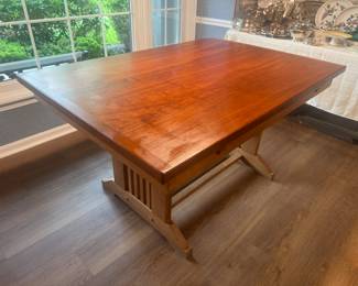 Hand-made Cherry Top Kitchen Table (58"L x 39"W x 30"H)