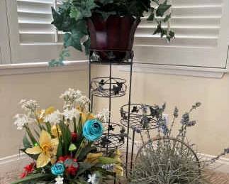 LF186Faux Plants And Stand