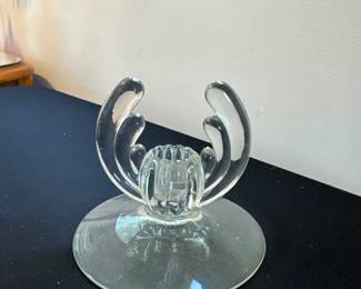 Heisey Crystallite Candle Holder