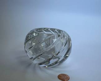 Gorham Handcrafted Full Lead Crystal Candle Holder